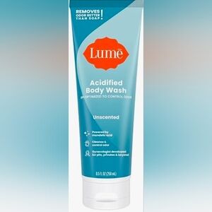 Lume Unscented Acidified Body Wash 24 Hour Odor Control - New 8.5fl.oz